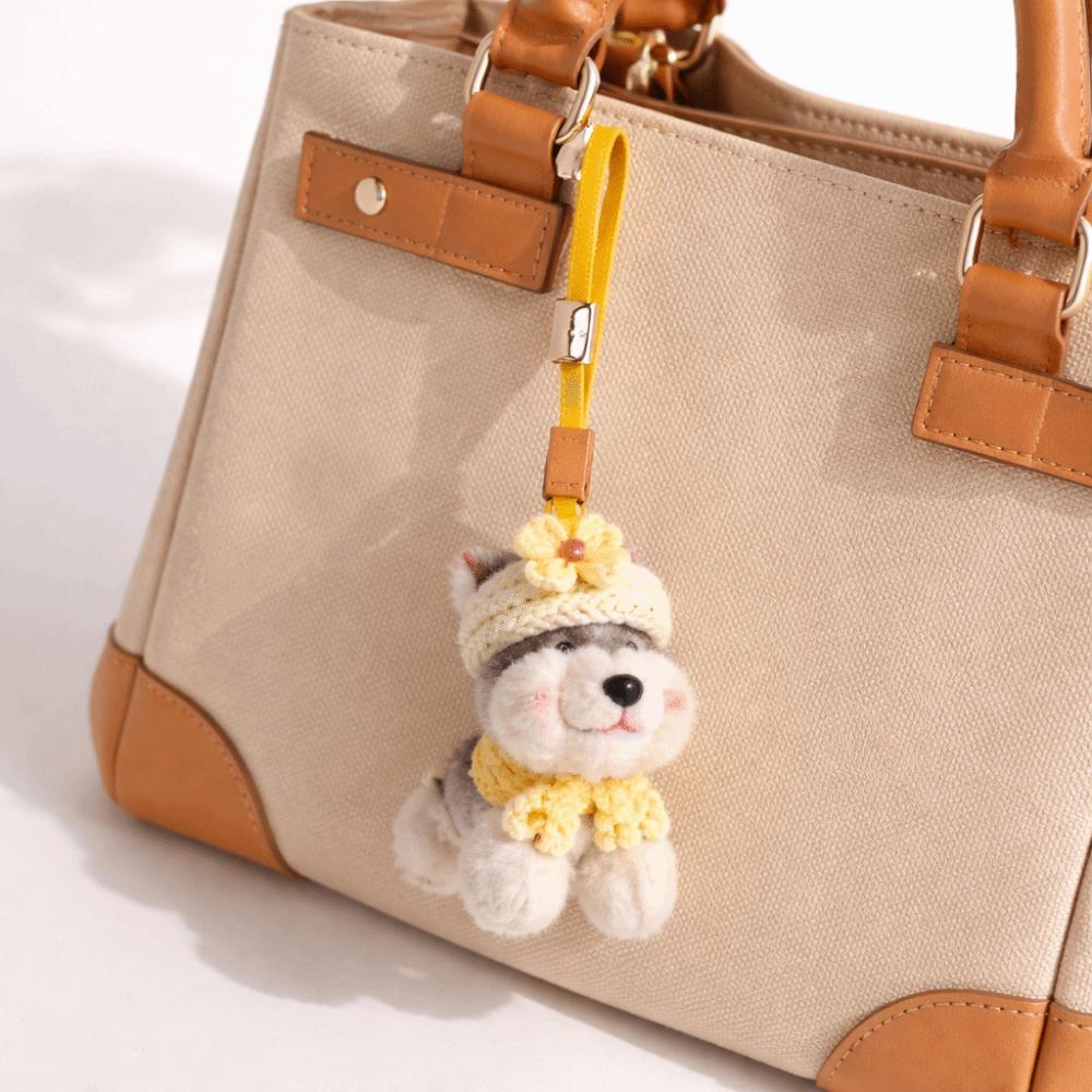 Cartoon Plüsch Hund Welpe Taschenanhänger Multifunktionaler Taschenanhänger Kawaii Tasche Zubehör Geschenk