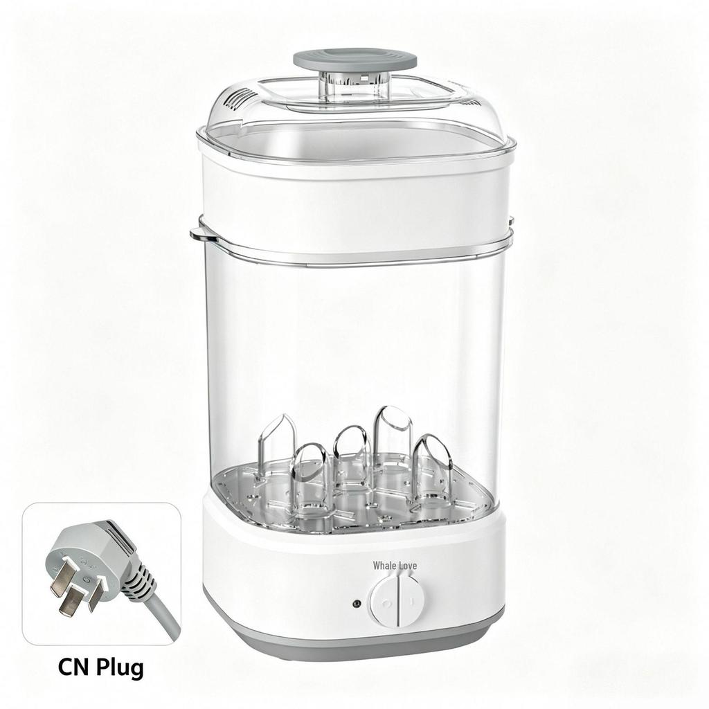 Whale Love Large-Capacity Baby Bottle & Nipple Steam Sterilizer