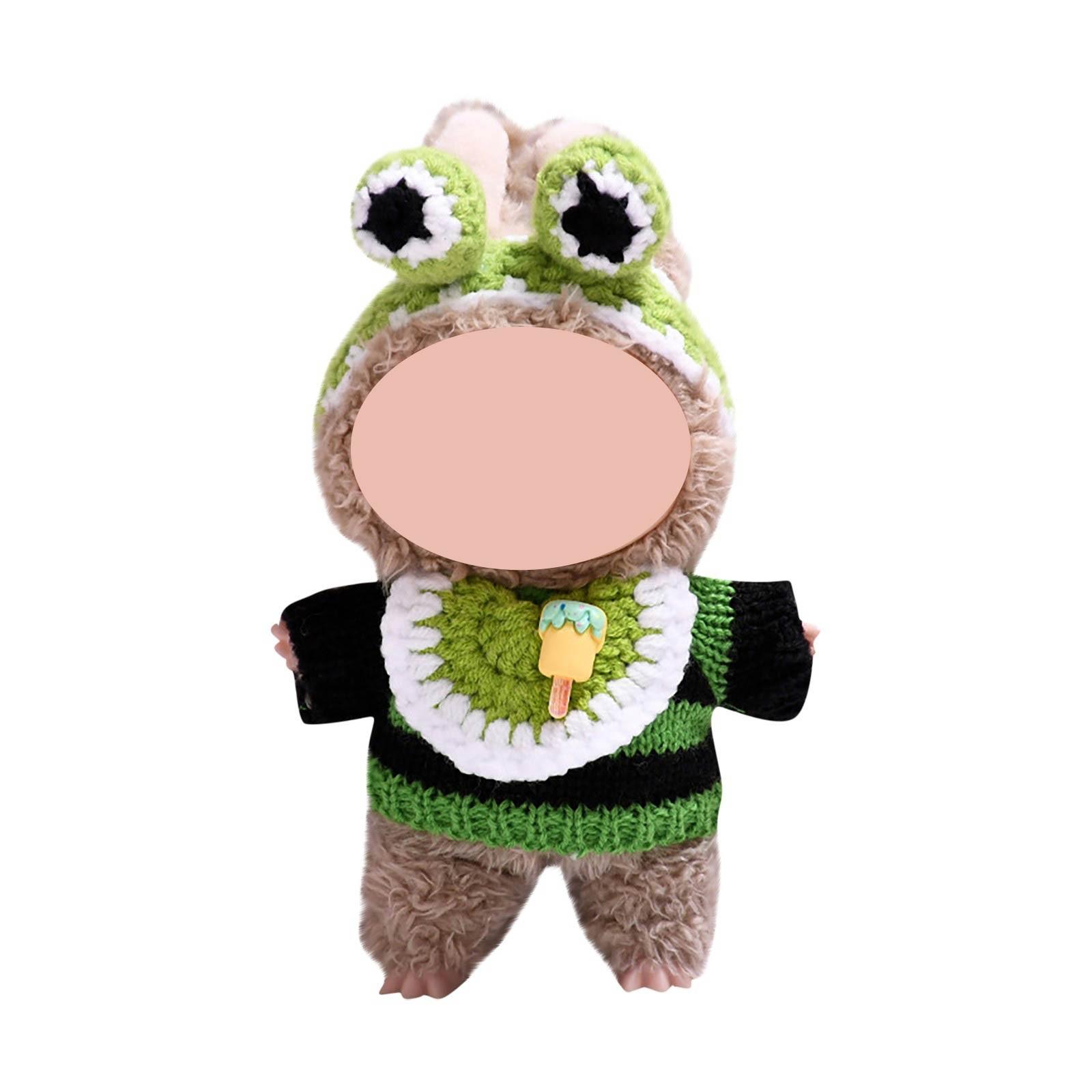 

Забавная одежда для кукол, плюшевые игрушки в стиле аниме и милые аксессуары,милые куклы одежда One Size зелёный