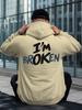 I M Broken Men's Hoodie New Cool Street Style Printed Sweatshirt On the Back Free Style Tops for Autumn and Winter Clothing Warm C
