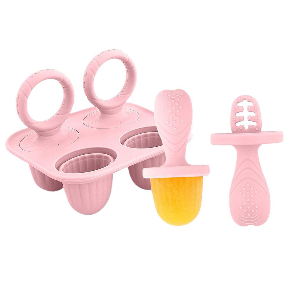 Silikon-Eis am Stiel-Formen Multifunktionale Muttermilch-Eis am Stiel-Formen Wiederverwendbarer Eis am Stiel-Hersteller mit Griff Baby-Fütterungszubehör