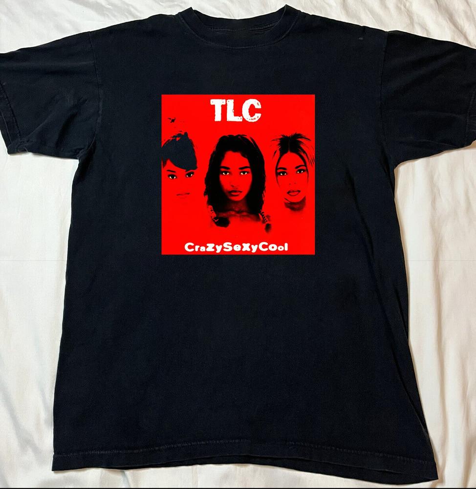 НОВЫЙ РЕДКИЙ! TLC Band Черная Хлопковая Футболка Унисекс Все размеры S-5XL HN120 XXL