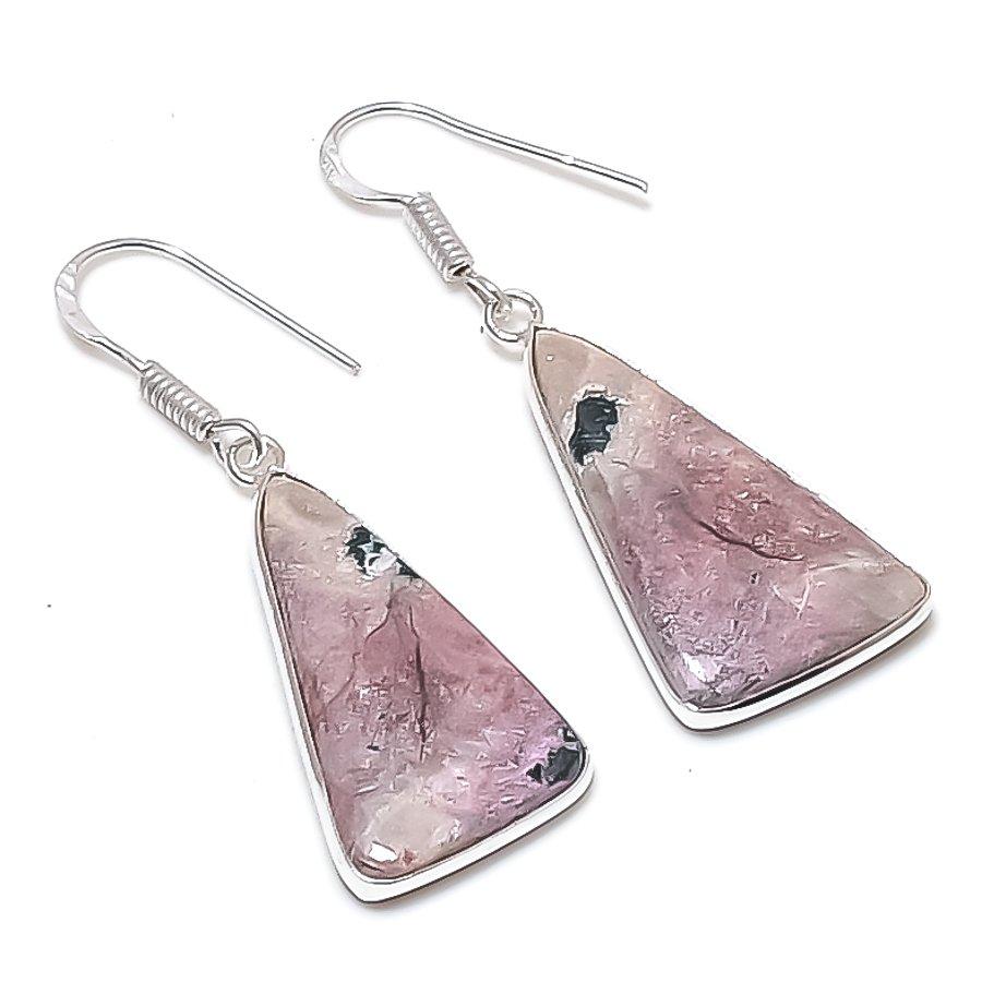 

Натуральний Кобальтовий Камінь Ручна Робота Срібло 925 проби Прикраса Сережка 1,77 AEE-10681