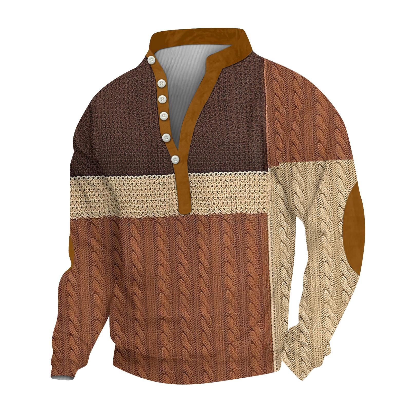 

Мужской вельветовый кардиган с длинными рукавами и шестью пуговицами S