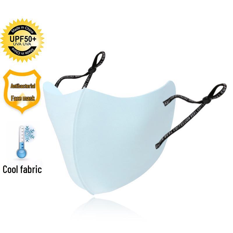 

Моющаяся маска для защиты от солнца из ледяного шелка - Дышащая, Пыленепроницаемая, Желейных цветов One Size