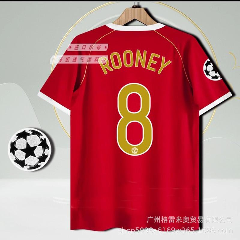 Premier League Giants Club Red Devils Retro Jersey Superstar Collection Best Lineup Owen Rooney Football Jersey