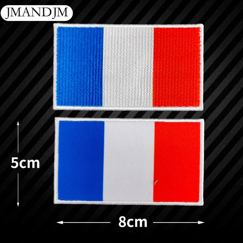 5 Stück Weltflagge Stickerei Stoffaufkleber Armband Klettverschluss DIY Aufnäher Stickerei Stoffaufkleber