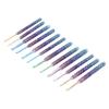 12Pcs Crochet Hooks Ergonomic Soft Handle Aluminum Crochet Needle Kit for Beginners for Crochet Accessories12 Pcs OPP