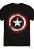 Marvel Captain America Shield T-shirt Men and Women Summer Pure Cotton Clothing Fashion Casual Short Sleeve T-shirt Street Wear