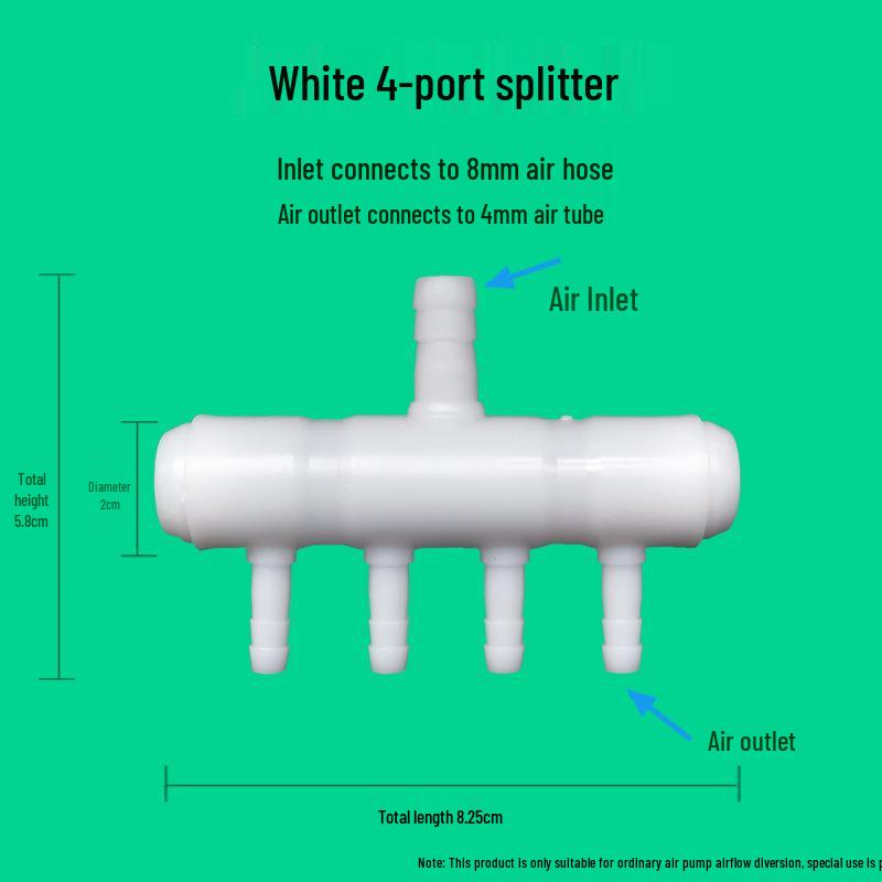 Multi-Way Aquarium Air Pump Splitter and Oxygen Tube Connector