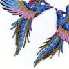1 Paar Phönix Vogel Bestickte Applikation Selbstklebend Exquisite Stoffflicken Zum Aufbügeln DIY Kleidung Aufkleber Haarspange