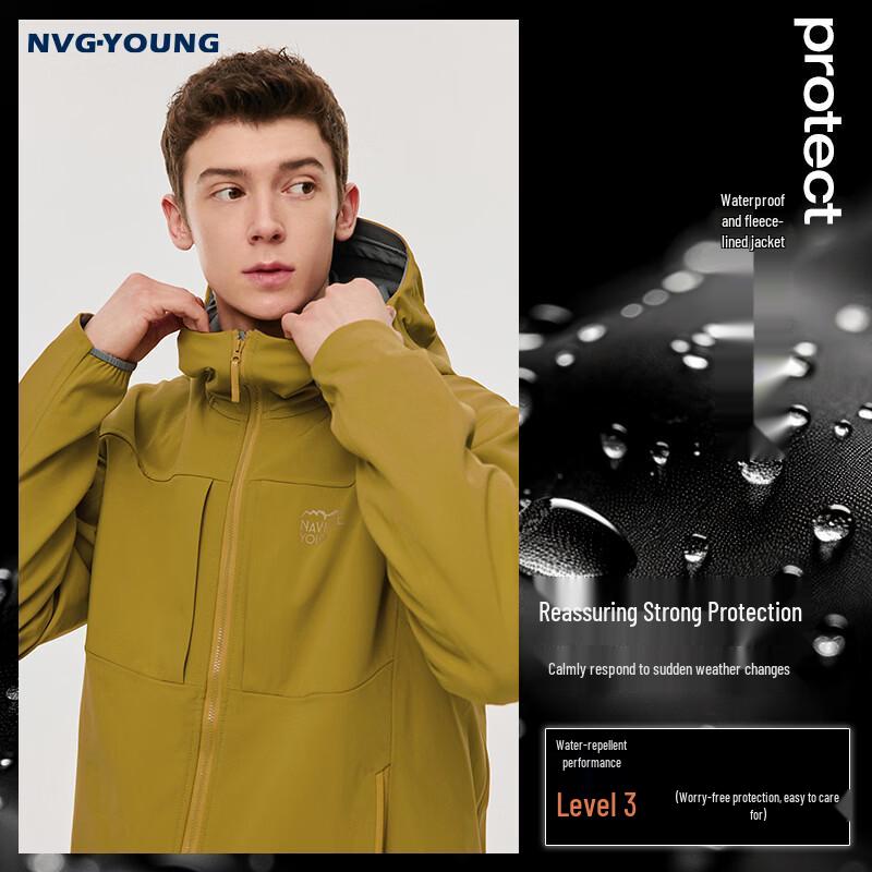 Navigare Men s Fleece-Lined Triple-Proof Softshell Jacket M