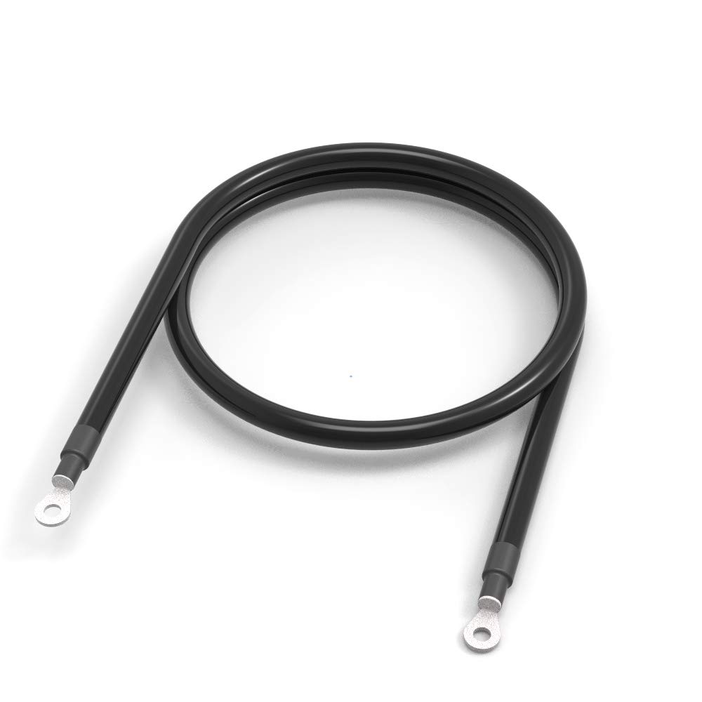 SHIERLENG 4 AWG 25mm2 100cm Red + Black Pure Copper Cable Power Inverter