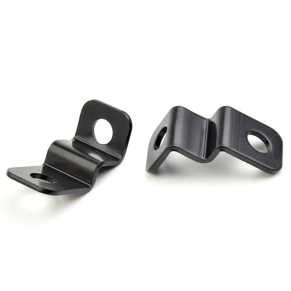 2PCS Držák směrových světel z hliníkové slitiny, černý LED, motocykl, jízdní kolo, držák blinkru, sada moto příslušenství