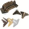 12pcs Wooden Box Corner Protector Cover Guard  for Jewelry Chest Wine Gift Case Decorative Bronze Golden Silver DIY
