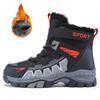 Children's Winter Snow Boots with Plush Insulation Anti Slip Outdoor Sports Snow Boots