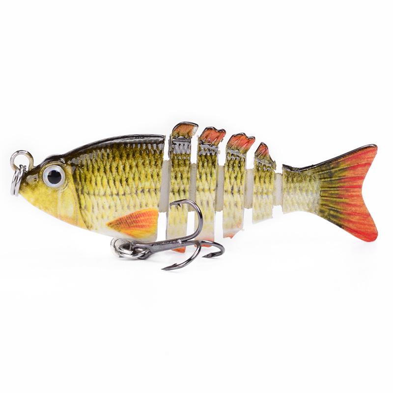 Mini 6-Section Multi-Jointed Fishing Lure, 5cm/2.5g, Simulated ABS Plastic Bait