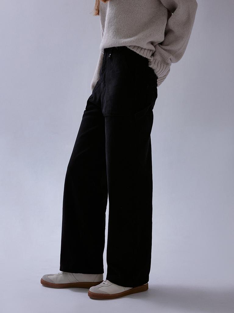 Deomiteun Pebble Denim Pants (Black)
