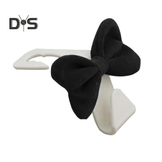 

1/2 шт. крючки для подголовников автомобиля универсальные вешалки простая установка милый дизайн банта органайзер для хранения крючки декор интерьера автомобиля 1pc чёрный