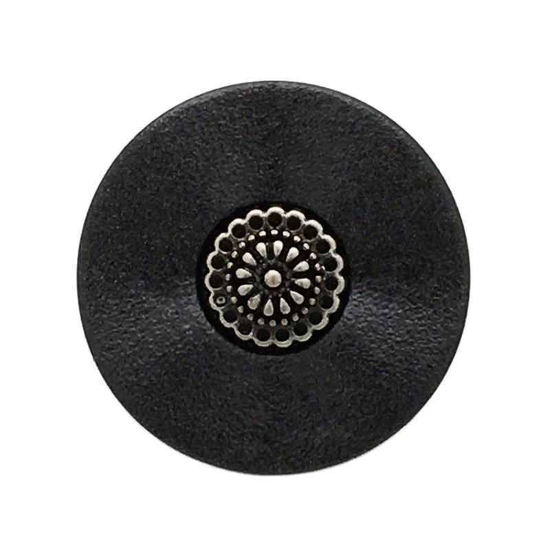 Klasické černobílé květinové kulaté pryskyřičné kovové knoflíky na obleky a kabáty