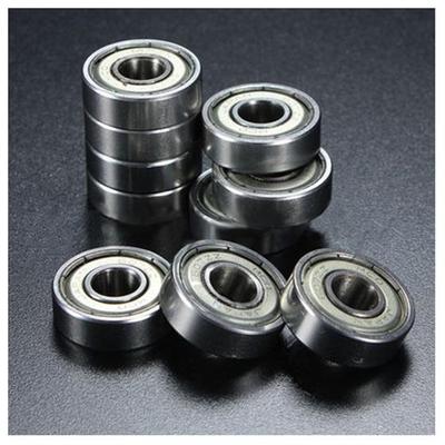 13mm x 4mm x 6mm Single Direction Axial Groove Sealed Ball Bearing Silver Tone