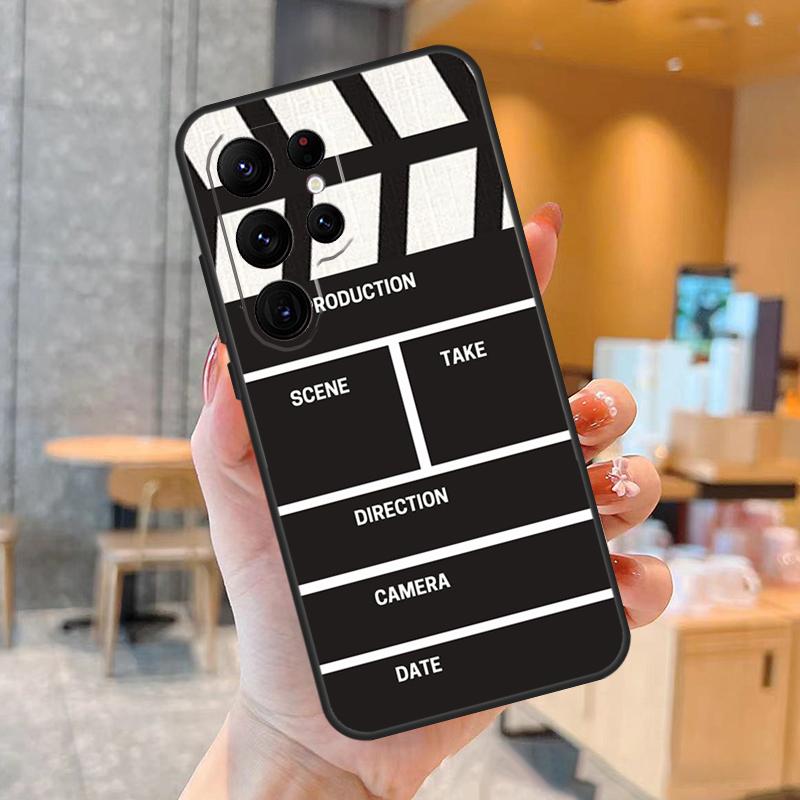 Clapper Board Phone Case For Samsung Galaxy S25 S24 S23 S21 S20 S22 Ultra S9 S10 Plus S25 FE Back Cover