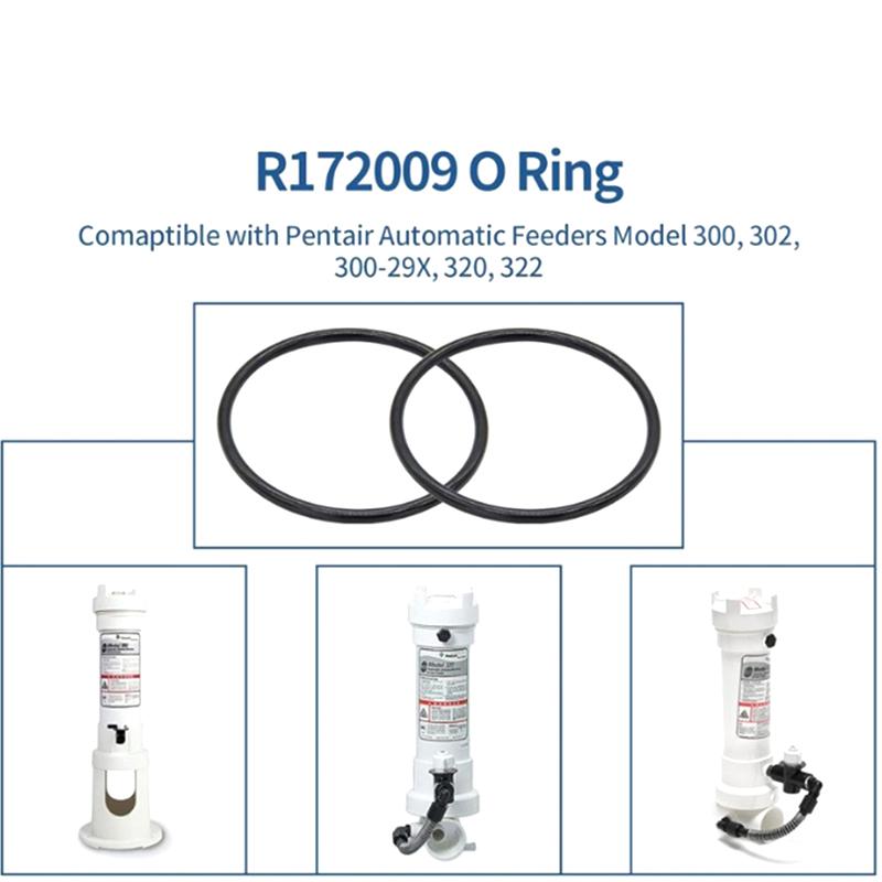 2 Stück R172009 Dichtungsersatz O-Ring Für Pentair Automatische Dosierer Modelle 300 302 300-19 300-29 300-29X 320 Und 322