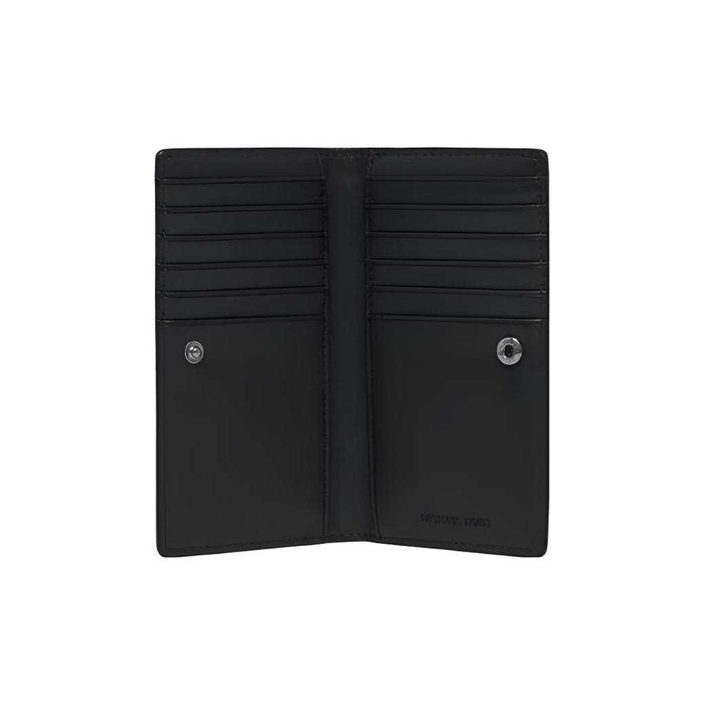 Michael Kors Mk Cooper Monogram Print Foldable Faux Leather Card Holder Men accessories Black 36F3COLD1BBLACK