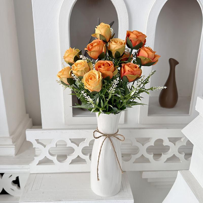 Romantic Rose Wedding Bouquet Artificial Flowers For Bridal Decor And Event Table Arrangements