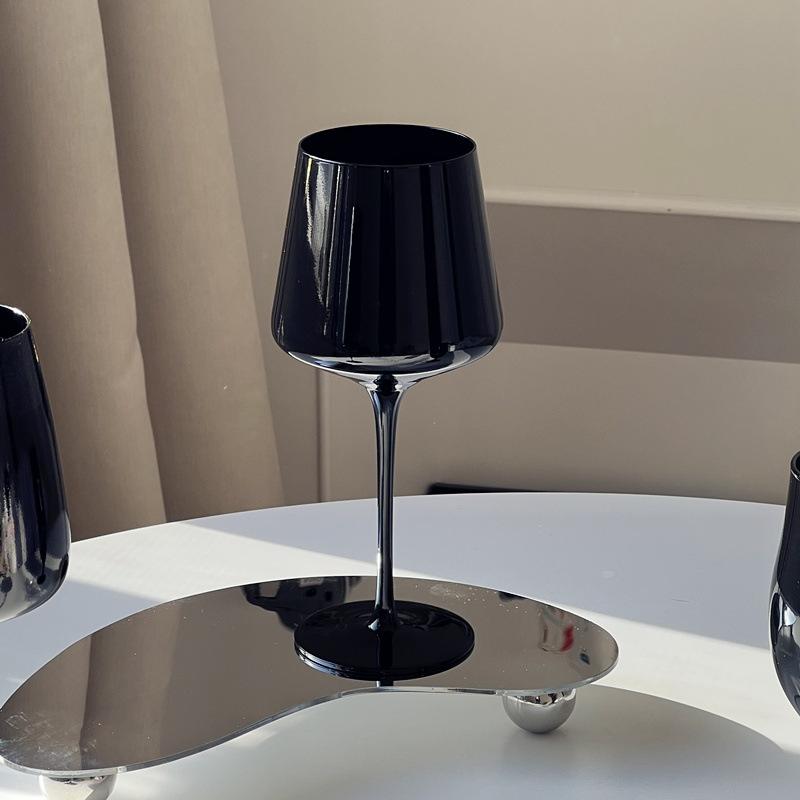 Schwarzes Kristall Opake Champagnergläser Elegante Kristall-Champagnergläser Kristall-Champagnergläser Vintage Glasware