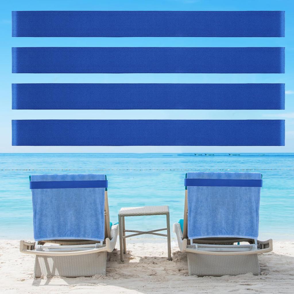 Beach Towel Bands (4 Pack), Beach Chair, Pool Chairs & Cruise Ship Essentials, The Better Towel Chair Clips Towel Holder Beach Towel Clips(4 Mix)