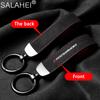 Luxury Suede Leather Car Emblem Key Chain Key Ring Clasp Decorative For BMW M Sport Performance E46 E39 E36 E60 E90 E87 E53 F15 rvsh75