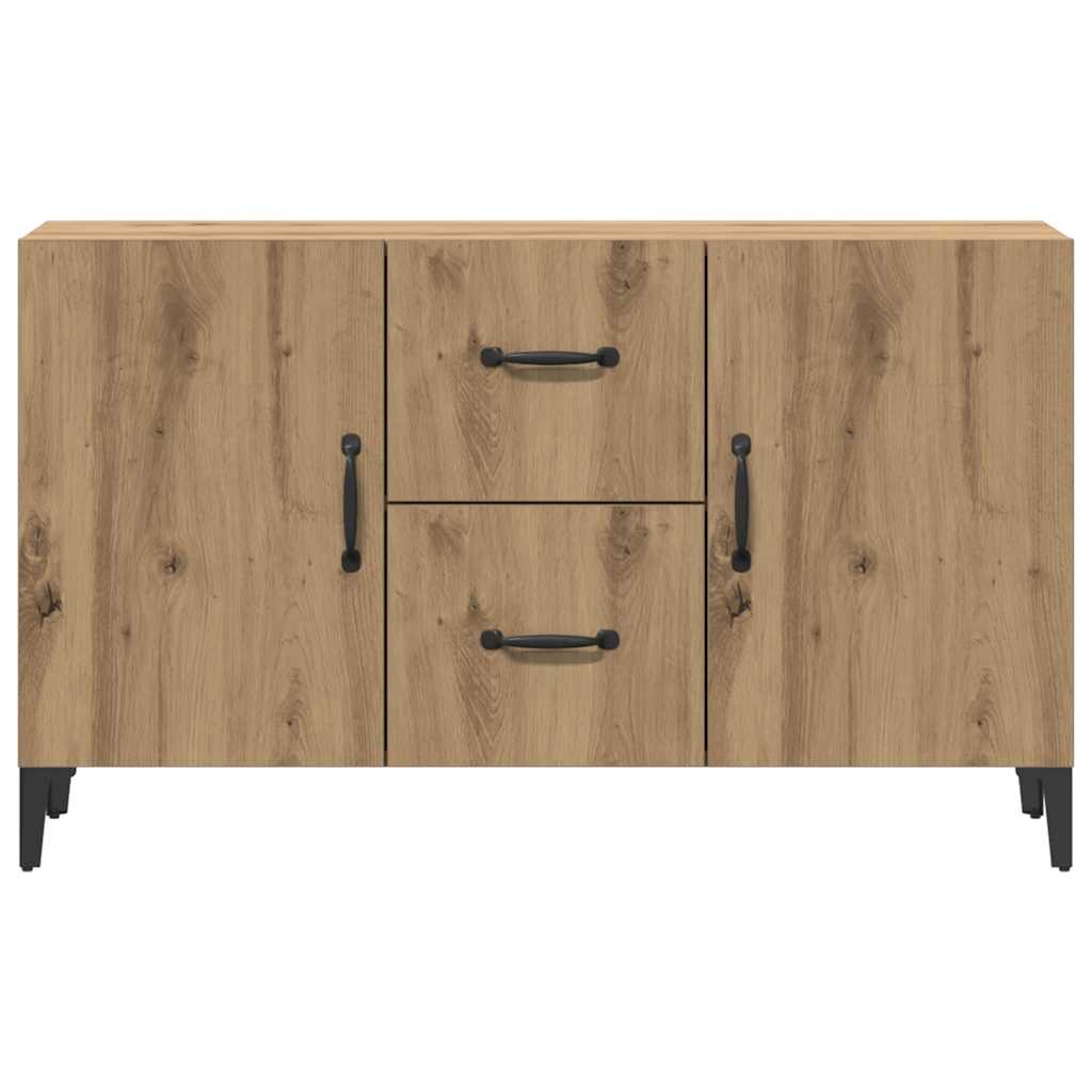 Vidaxl Komoda, Dąb Artisan, 100X36X60 Cm, Materiał Drewnopochodny