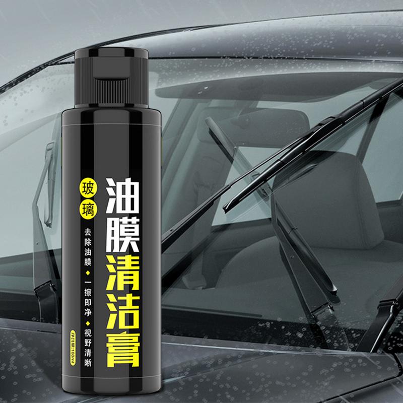 Środek do czyszczenia filmu olejowego z przedniej szyby samochodu 3,38oz Krem do czyszczenia plam wodnych Środek do czyszczenia szkła ciężarówki z gąbką do plam wodnych