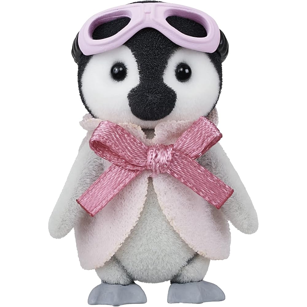 Sylvanian Families Penguin Baby Cart Doll and Furniture Set DF-23 for Ages 3 and Up Toy Dollhouse