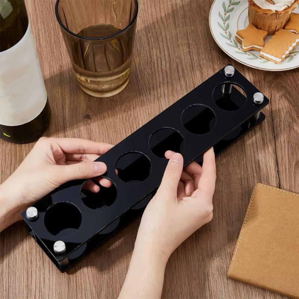 38mm Acrylic Cup Holder Round Hole Cup Serving Tray Wine Cup Shelf  Restaurant Service