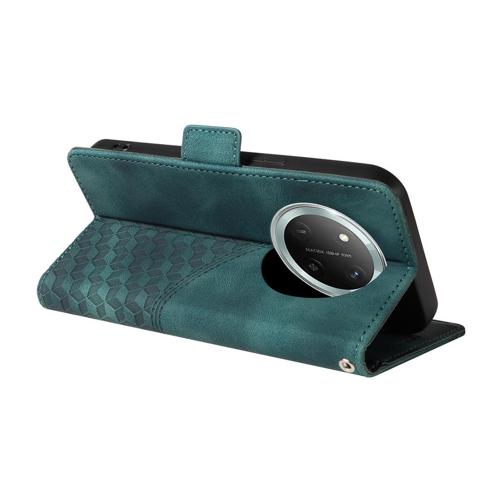 Leather Case for Honor Magic7 Lite 5G/X9c 5G/X60 Pro 5G Rhombus Starry Imprinted Phone Cover
