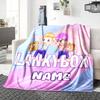 Custom Name Kawaii Characters Adventure Party Blanket For Couch Bed Plush Cozy Fuzzy Blanket Super Soft Warm Blankets For Fall And Winter 091623