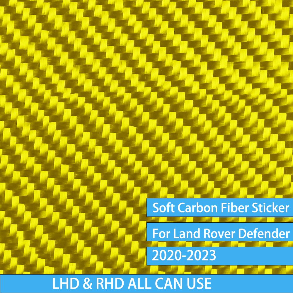 For Land Rover Defender - Auto Car Driving Wheel Decal Trim Cover Sticker Carbon Fiber Decoration Interior Accessories