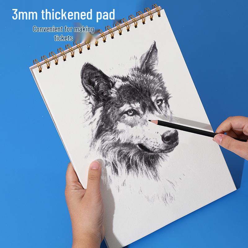 MOKA A4 Spiral Bound Oil Painting & Sketchbook for Kids - Thickened Doodling & Drawing Notebook