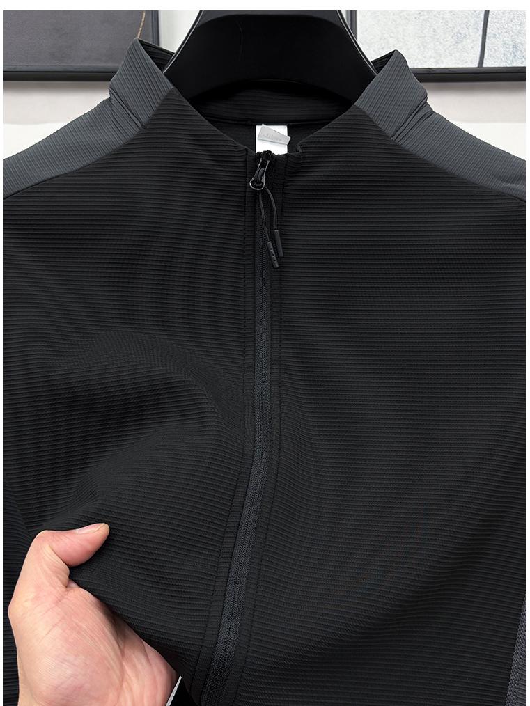 Men s Stylish Autumn Sporty Slim Fit Zipper Cardigan Jacket XL