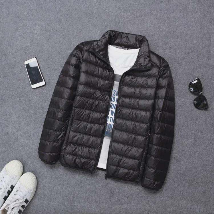 Men's Lightweight Hooded Cotton Jacket - Warm, Fashionable, Short, Casual, and Portable with Stand Collar for Autumn and Winter