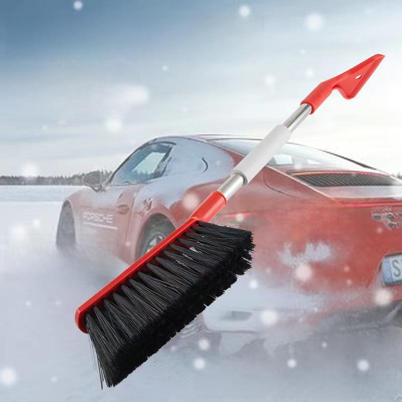 2-in-1 Snow Brush & Shovel for Home and Car Snow Removal - Ice Shovel for Defrosting and Deicing