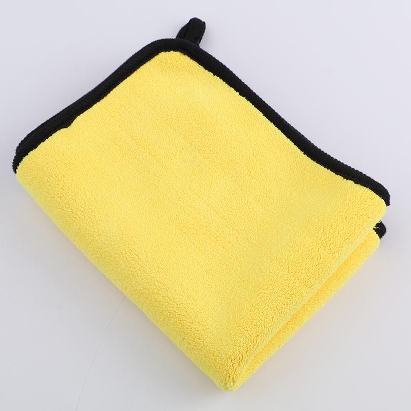 Double-Sided Coral Fleece Car Wash Towel - High Density, Thick Absorption, Lint-Free
