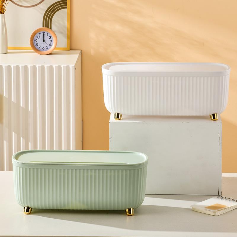 Lätt lyxig kabelförvaringslåda kontorsskrivbord nätsladdremsa uttag kabellåda nya datakabel plastförvaringsbehållare