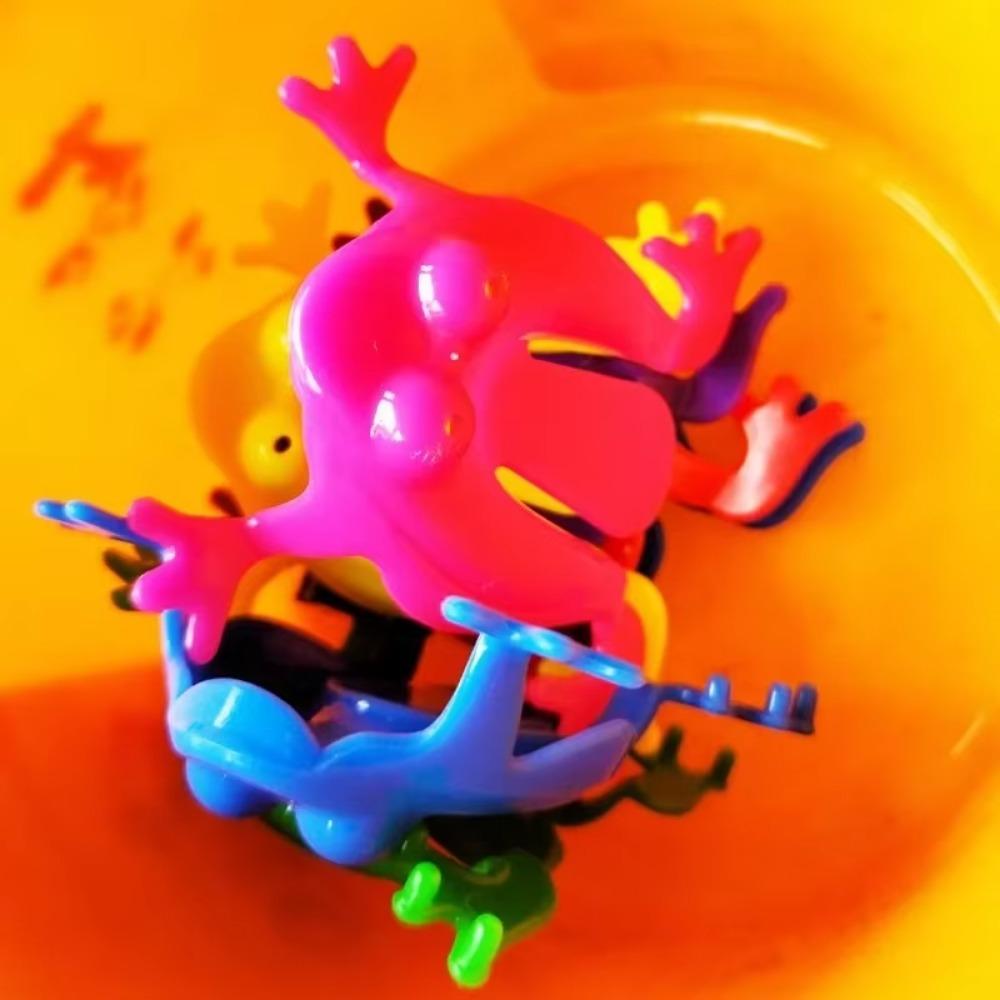 5/10/20PCS Jumping Frog Toys Candy Color Classic Children Kids Funny Party Contest Games for Girls Boys Gift Creative Fidget Toy