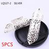 5pcs/bag Silver Metal Hair Rings Braid Dreadlocks Bead Hair Cuffs Dread Tube Charm Dreadlock for DIY Hair Accessaries