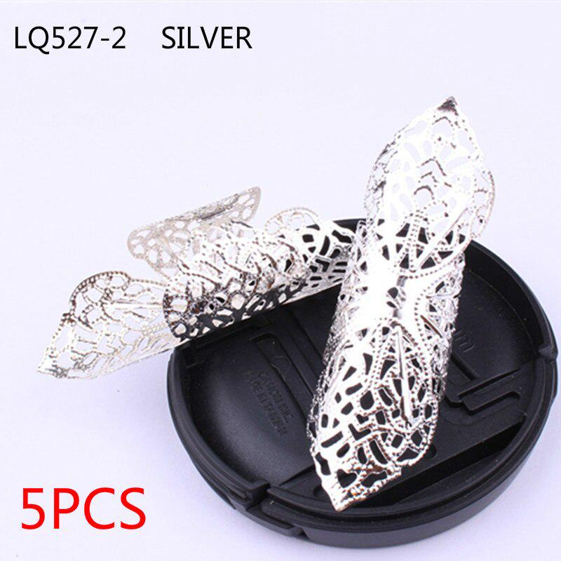 5pcs/bag Silver Metal Hair Rings Braid Dreadlocks Bead Hair Cuffs Dread Tube Charm Dreadlock for DIY Hair Accessaries