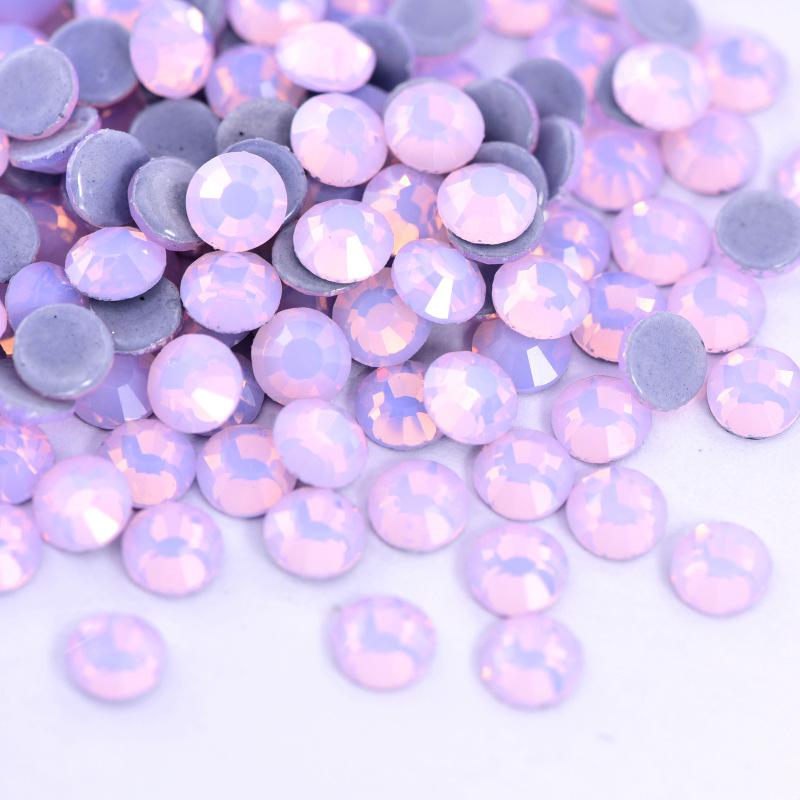 Imitation Glass Hot Diamond Rhinestone, Hot Melt Adhesive Bottom Protein Porcelain White Diy Crystal Beauty Clothing Accessories