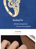 S925 Sterling Silver Four-Leaf Clover Ring with Full Diamonds - Elegant Light Luxury & Versatile Fashion Jewelry